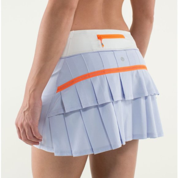 lululemon athletica Dresses & Skirts - Lululemon Run: Pace Setter Skirt Cool Breeze/Nimbus 8 Tall